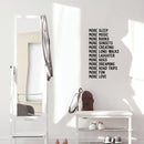 Vinyl Wall Art Decal - More Sleep Music Books Fun Love - 33" x 20" - Motivating Positive Lifestyle Quote Sticker For Home Bedroom Living Room Office School Coffee Shop Gym Fitness Decor 3