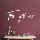 Vinyl Wall Art Decal - This Girl Can - Trendy Positive Motivational Good Vibes Quote Sticker For Girls Room Closet Playroom Living Room Office Yoga Ballet Feminine Decor 5