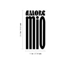 Vinyl Wall Art Decal - Amore Mio / My Love - 21.5" x 11" - Trendy Inspiring Lovely Optimistic Spanish Quote Sticker For Home Bedroom Closet Living Room Coffee Shop Decor 4
