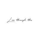 Vinyl Wall Art Decal - Live Through This - 13. Trendy Motivating Positive Healthy Quote Sticker For Home Workout Room Office Yoga CrossFit Center Gym Fitness Lifestyle Decor 1