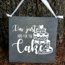 Vinyl Wall Art Decal - I'm Just Here For The Cake - 10" x 14" - Humorous Adult Joke Funny Quote Sticker For Home Kitchen Restaurant Store Office Kitchenette Decor 2