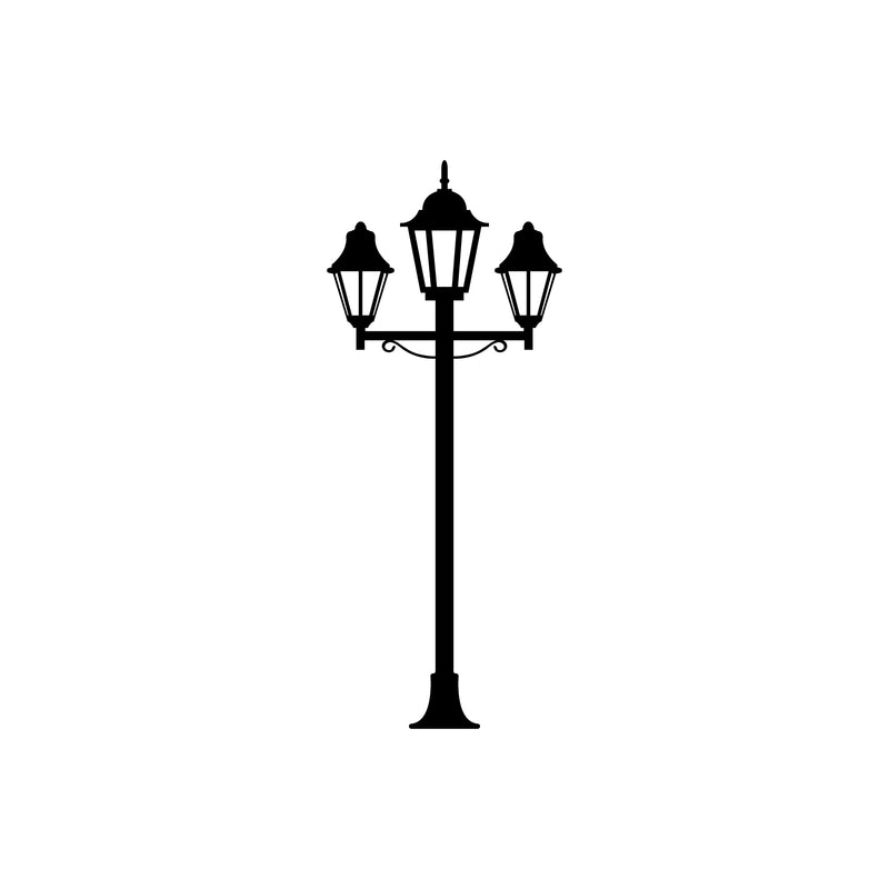 Vinyl Wall Art Decal - Victorian London Street Lamp - - Modern Inspirational Europe Urban Design Sticker For Home Bedroom Living Room Office Coffee Shop Decor 1