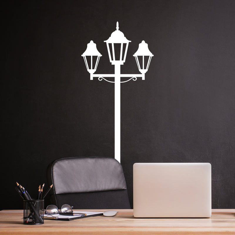 Vinyl Wall Art Decal - Victorian London Street Lamp - - Modern Inspirational Europe Urban Design Sticker For Home Bedroom Living Room Office Coffee Shop Decor 5