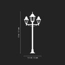 Vinyl Wall Art Decal - Victorian London Street Lamp - 50" x 16.5" - Modern Inspirational Europe Urban Design Sticker For Home Bedroom Living Room Office Coffee Shop Decor 4