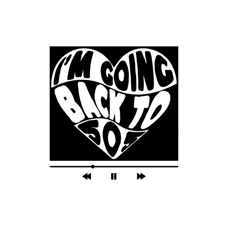Vinyl Wall Art Decal - I'm Going Back To 505 - 12.5" x 12" - Trendy Fun Inspiring Lyrics Quote Sticker For Home Bedroom Living Room Office School Coffee Shop Music Storefront Decor 1