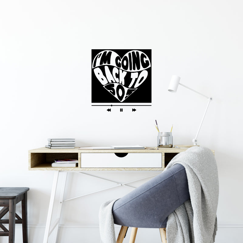 Vinyl Wall Art Decal - I'm Going Back To 505 - 12.5" x 12" - Trendy Fun Inspiring Lyrics Quote Sticker For Home Bedroom Living Room Office School Coffee Shop Music Storefront Decor 2