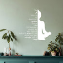 Vinyl Wall Art Decal - Mente De Yoga - Yoga Mind - 20" x 20.5" - Trendy Motivational Quote Sticker For Home Office Meditation Room Bedroom Yoga Center Fitness Decor 2