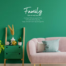 Vinyl Wall Art Decal - Family Noun - 22.5" x 16.5" - Trendy Cute Inspirational Quote Sticker For Family Home Office Couple Bedroom Living Room Entryway Decor 3