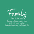 Vinyl Wall Art Decal - Family Noun - 22.5" x 16.5" - Trendy Cute Inspirational Quote Sticker For Family Home Office Couple Bedroom Living Room Entryway Decor 1