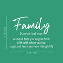 Vinyl Wall Art Decal - Family Noun - 22.5" x 16.5" - Trendy Cute Inspirational Quote Sticker For Family Home Office Couple Bedroom Living Room Entryway Decor 4
