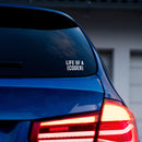 Vinyl Wall Art Decal - Life Of A Coder - 2.5" x 4.5" - Modern Motivational Quote For Bedroom Mirror Notebooks Laptops Mugs Thermos Cars Window Bumper Sticker Windows Decor 2