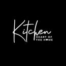 Vinyl Wall Art Decal - Kitchen Heart Of The H?me - 7.5" x 13" - Trendy Lovely Inspiring Good Vibes Quote Sticker For Home Dining Room Dinner Restaurant Coffee Shop Storefront Decor 1