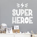 Vinyl Wall Art Decal - Super Heroe / Super Hero - 15" x 15" - Trendy Lovely Funny Design Spanish Quote Sticker For Home Toddlers Room Baby's Nursery Playroom Daycare Playground Decor 2