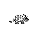 Vinyl Wall Art Decal - Triceratops - Trendy Funny Lovely Graphic Dinosaurs Design Sticker For Toddlers Bedroom Baby's Nursery Playroom Daycare Kindergarten Playground Decor 1
