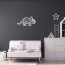 Vinyl Wall Art Decal - Triceratops - 17" x 34" - Trendy Funny Lovely Graphic Dinosaurs Design Sticker For Toddlers Bedroom Baby's Nursery Playroom Daycare Kindergarten Playground Decor 3
