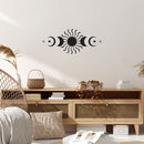 Vinyl Wall Art Decal - Moon Phases - - Stars Icon Lunar Eclipse Goth Design Inspirational Sticker For Bedroom Home Office Living Room Decor 3