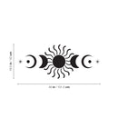Vinyl Wall Art Decal - Moon Phases - - Stars Icon Lunar Eclipse Goth Design Inspirational Sticker For Bedroom Home Office Living Room Decor 4