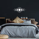 Vinyl Wall Art Decal - Moon Phases - 40" x 16.5" - Stars Icon Full Moon Eclipse Goth Design Inspirational Sticker For Bedroom Home Office Living Room Decor 3