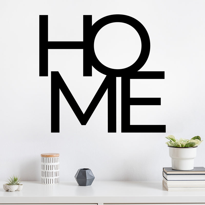 Vinyl Wall Art Decal - Home - 13" x 14" - Trendy Lovely Inspirational Positive Quote Sticker For Home Bedroom Family Living Room Playroom Kids Room Kindergarten Playground Decor 2