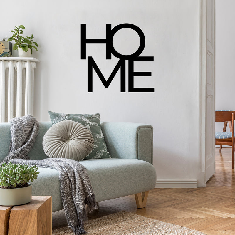 Vinyl Wall Art Decal - Home - 13" x 14" - Trendy Lovely Inspirational Positive Quote Sticker For Home Bedroom Family Living Room Playroom Kids Room Kindergarten Playground Decor 3