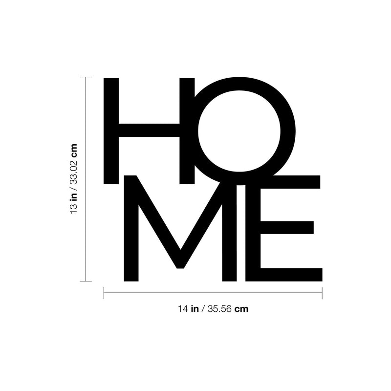 Vinyl Wall Art Decal - Home - 13" x 14" - Trendy Lovely Inspirational Positive Quote Sticker For Home Bedroom Family Living Room Playroom Kids Room Kindergarten Playground Decor 4