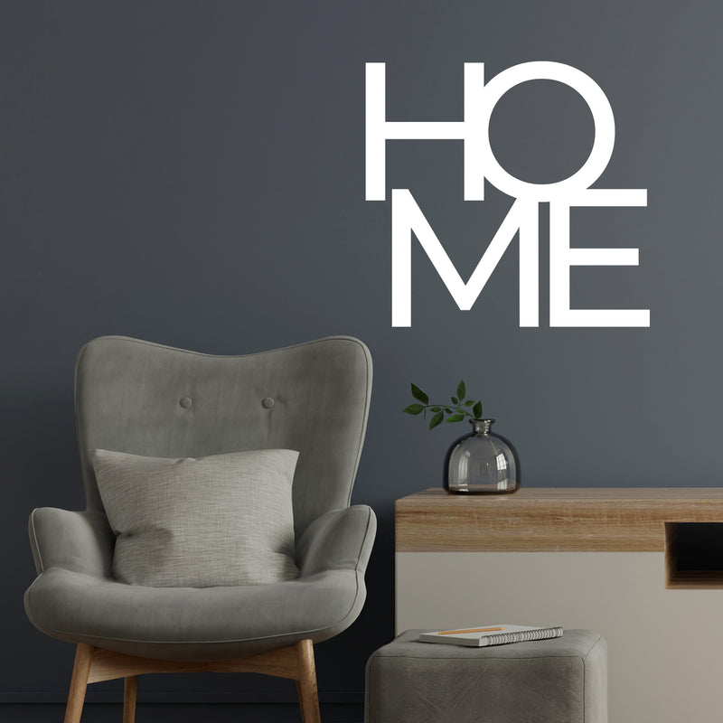 Vinyl Wall Art Decal - Home - 13" x 14" - Trendy Lovely Inspirational Positive Quote Sticker For Home Bedroom Family Living Room Playroom Kids Room Kindergarten Playground Decor 3