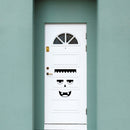 Vinyl Wall Art Decal - Monster Face - 21" x 23" - Seasonal Cute Shape Sticker For Entryway Door Storefront Office Kids Room School Classroom Scary Spooky Decor 2