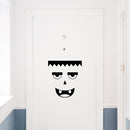 Vinyl Wall Art Decal - Monster Face - Seasonal Cute Shape Sticker For Entryway Door Storefront Office Kids Room School Classroom Scary Spooky Decor 3