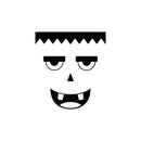 Vinyl Wall Art Decal - Monster Face - 21" x 23" - Seasonal Cute Shape Sticker For Entryway Door Storefront Office Kids Room School Classroom Scary Spooky Decor 1