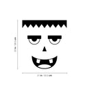 Vinyl Wall Art Decal - Monster Face - Seasonal Cute Shape Sticker For Entryway Door Storefront Office Kids Room School Classroom Scary Spooky Decor 4