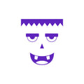 Vinyl Wall Art Decal - Monster Face - 21" x 23" - Seasonal Cute Shape Sticker For Entryway Door Storefront Office Kids Room School Classroom Scary Spooky Decor 1