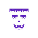 Vinyl Wall Art Decal - Monster Face - 21" x 23" - Seasonal Cute Shape Sticker For Entryway Door Storefront Office Kids Room School Classroom Scary Spooky Decor 1