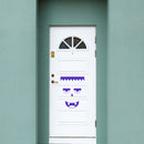 Vinyl Wall Art Decal - Monster Face - 21" x 23" - Seasonal Cute Shape Sticker For Entryway Door Storefront Office Kids Room School Classroom Scary Spooky Decor 3