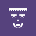 Vinyl Wall Art Decal - Monster Face - 21" x 23" - Seasonal Cute Shape Sticker For Entryway Door Storefront Office Kids Room School Classroom Scary Spooky Decor 1
