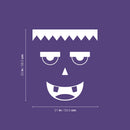 Vinyl Wall Art Decal - Monster Face - 21" x 23" - Seasonal Cute Shape Sticker For Entryway Door Storefront Office Kids Room School Classroom Scary Spooky Decor 4