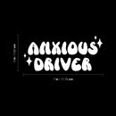 Vinyl Wall Art Decal - Anxious Driver - 3" x 7" - Modern Funny Joke Quote Stars Design Bumper Sticker For Truck Minivan Automotive Window Mirror Decor 4