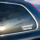 Vinyl Wall Art Decal - Anxious Driver - 3" x 7" - Modern Funny Joke Quote Stars Design Bumper Sticker For Truck Minivan Automotive Window Mirror Decor 3