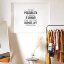 Vinyl Wall Art Decal - It's The Possibility Of Having A Dream Come True - Motivating Positive Quote Sticker For Home Bedroom Living Room Office School Coffee Shop Gym Fitness Decor 3