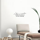 Vinyl Wall Art Decal - Life Is A Question & How We Live It Is Our Answer - Optimistic Good Vibes Sticker For Home Bedroom Closet Living Room Office Coffee Shop Decor 3