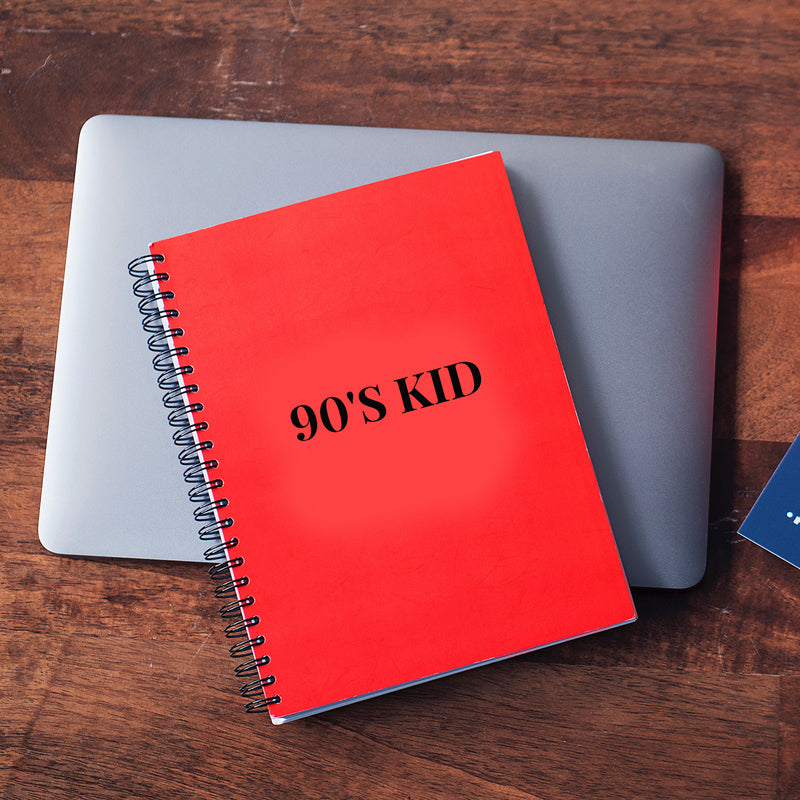 Vinyl Wall Art Decal - 90's Kids - 1" x 6" - Inspirational Quote Bumper Sticker For Home Bedroom Mirror Make Up Notebooks Laptops Mugs Thermos Car Windows Decor 2