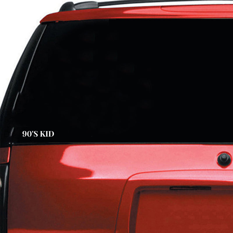 Vinyl Wall Art Decal - 90's Kids - 1" x 6" - Inspirational Quote Bumper Sticker For Home Bedroom Mirror Make Up Notebooks Laptops Mugs Thermos Car Windows Decor 3