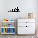 Vinyl Wall Art Decal - Lego Evolution - Trendy Inspirational Cute Design Sticker For Children Bedroom Home Baby Nursery Daycare Kids Room Decor 3