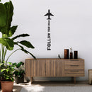 Vinyl Wall Art Decal - Follow Your Dreams - Modern Inspirational Positive Quote Sticker For Home Bedroom Living Room Workplace Office Coffee Shop Decor 3