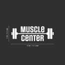 Vinyl Wall Art Decal - Muscle Center - 40" x 14" - Modern Motivational Quote Sticker For Bedroom Exercise Work Office Fitness Center Home Gym Workout Room Decor 4