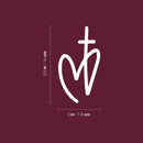 Vinyl Wall Art Decal - Love Of Jesus  - 5.5" x 3" - Inspirational Spiritual Faith Religious For Bedroom Mirror Notebooks Laptops Mugs Thermos Cars Window Bumper Sticker Decor 4