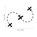 Vinyl Wall Art Decal - Fly Planes - Trendy Inspirational Cute Design Sticker For Children Bedroom Home Baby Nursery Daycare Kids Room Decor 4