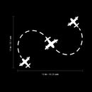 Vinyl Wall Art Decal - Fly Planes - 15" x 19" - Trendy Inspirational Cute Design Sticker For Children Bedroom Home Baby Nursery Daycare Kids Room Decor 4