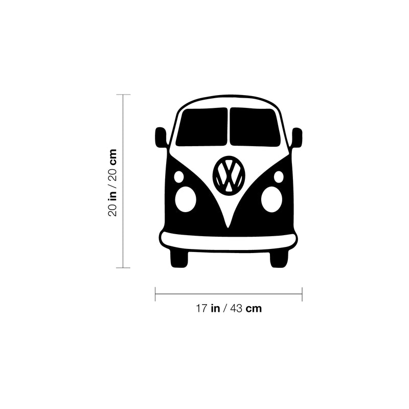 Vinyl Wall Art Decal - Camper Van - 20" x 17" - Modern Sticker Trendy Figure Minimalist Flower Design For Home Bedroom Mirror Living Room Work Office Window Decor 4