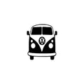 Vinyl Wall Art Decal - Camper Van - Modern Sticker Trendy Figure Minimalist Kombi Design For Home Bedroom Mirror Living Room Work Office Window Decor 1