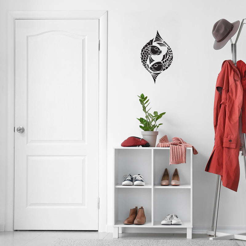 Vinyl Wall Art Decal - Fish - 25" x 17" - Modern Sticker Trendy Figure Minimalist Animal Design For Home Bedroom Mirror Living Room Work Office Window Decor 3